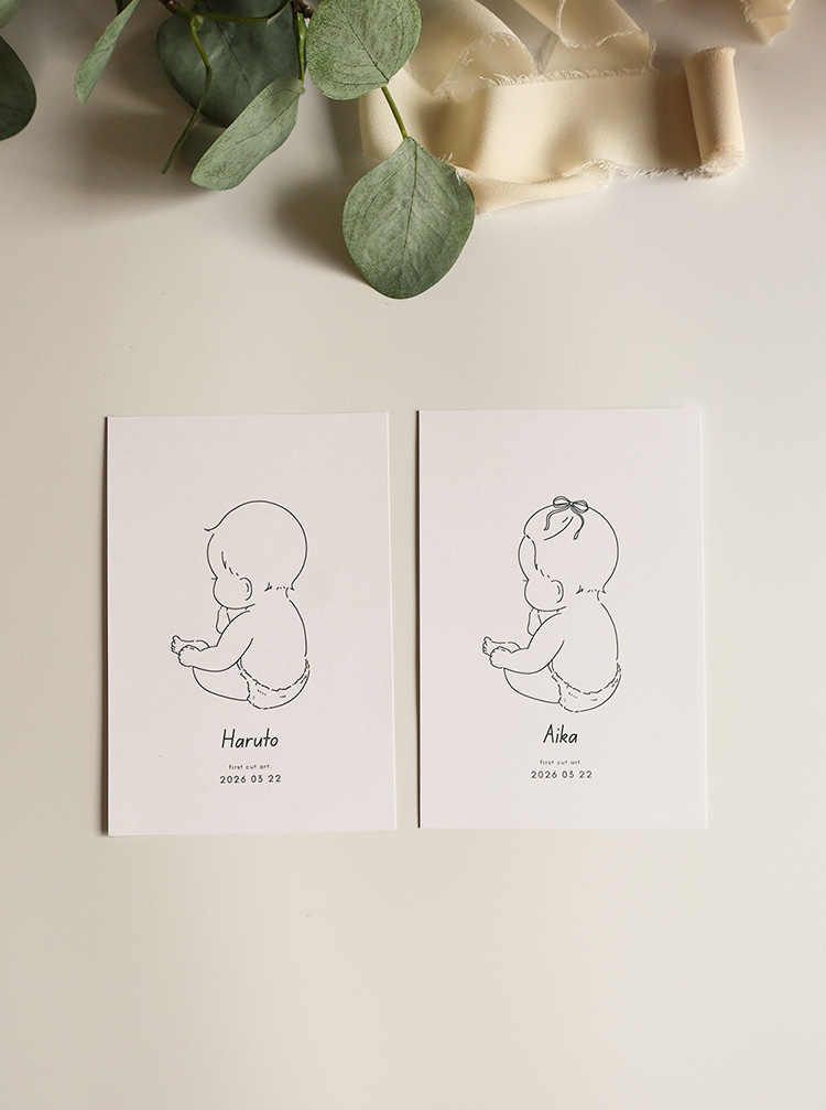 ファーストカットアートのシンプルなカラーデザインの無料テンプレート